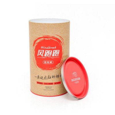 Big Size Empty Gift Boxes Paper Tube Packaging with Tin Can for T-shirt/Toy/Wine Bottle Paper Canister