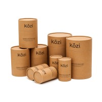 2020 biodegradable FSC material cylinder kraft paper tube candle paper tube packaging